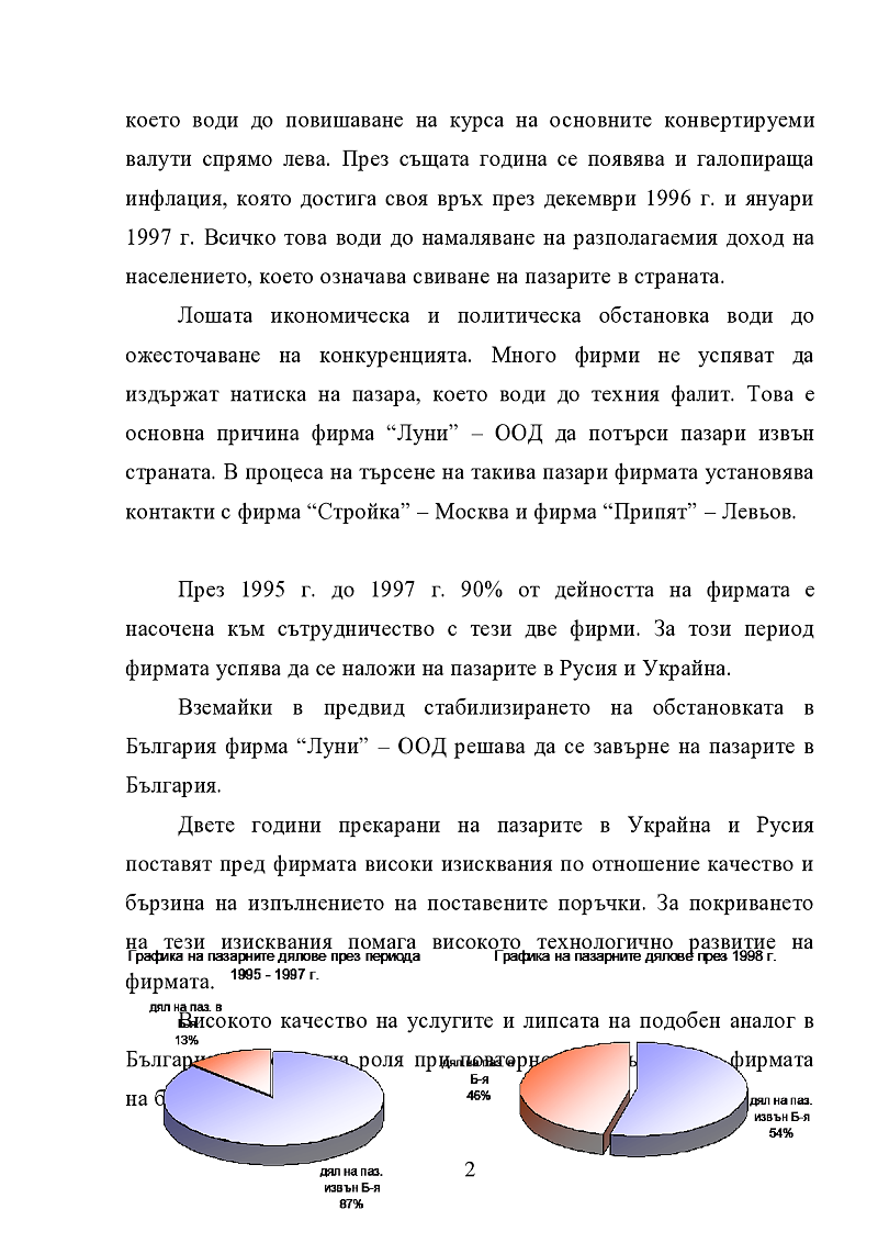 Анализ на възможностите и ограниченията на вътрешната и външната среда на фирма 