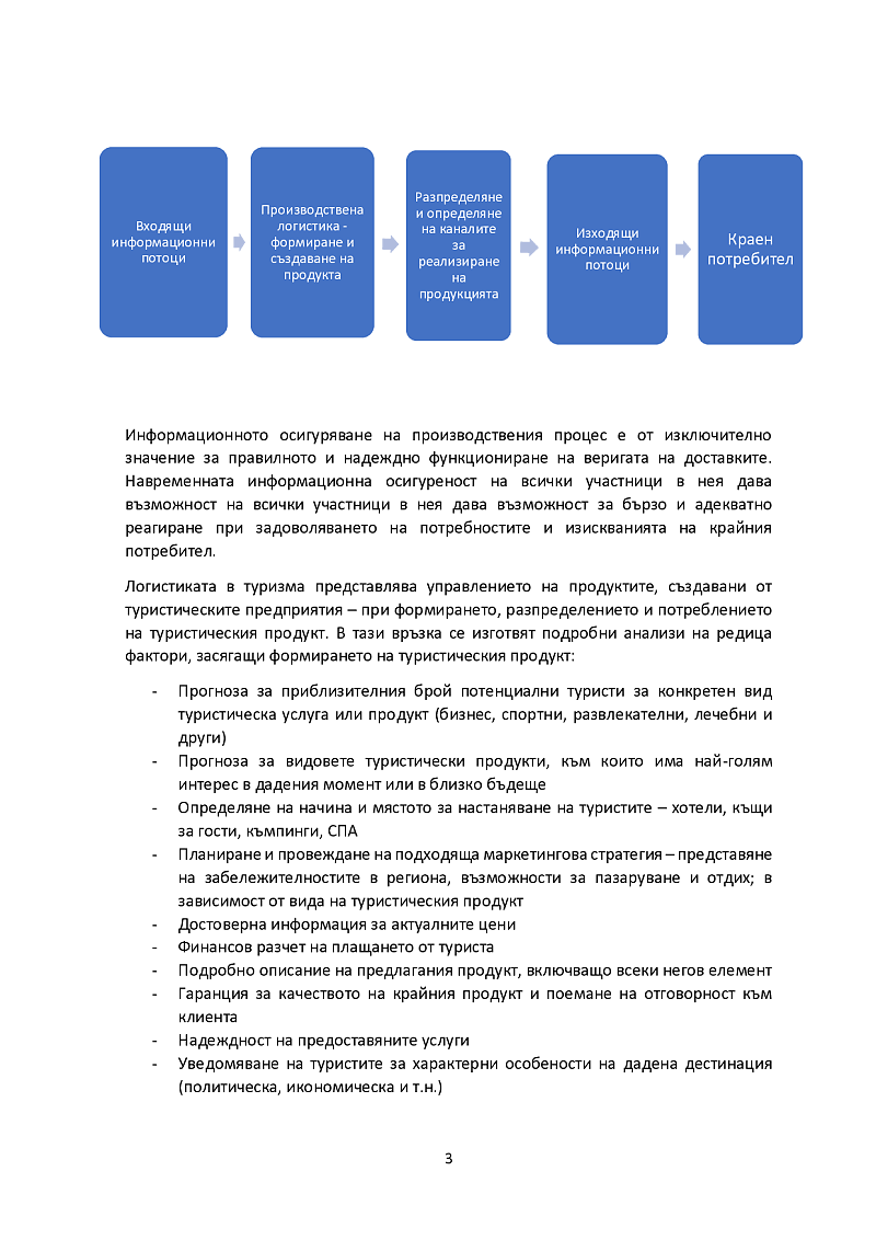 Логистиката в туризма 3