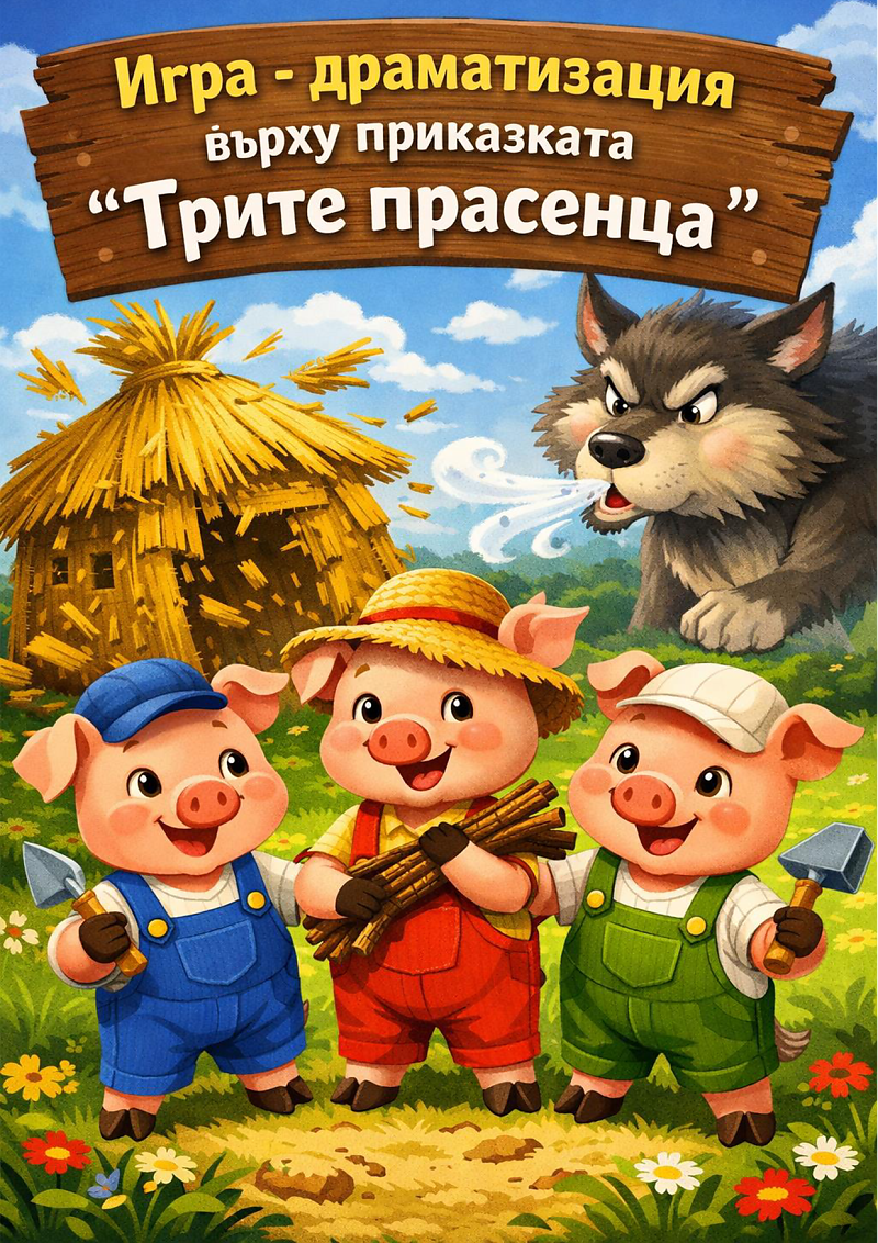 „ДРАМАТИЗАЦИЯТА НА ТВОРБА ОТ ЛИТЕРАТУРАТА ЗА ДЕЦА 1-4 КЛАС- ПРИКАЗКАТА „ТРИТЕ ПРАСЕНЦА“ 1